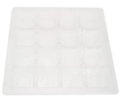 Clear PET Square Inserts for 16 Chocolates